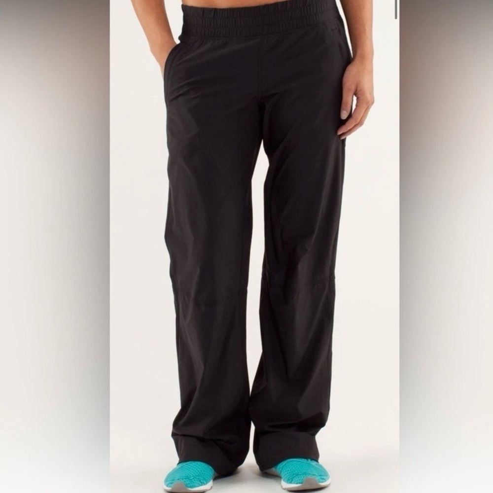 NEW Lululemon Dog Runner Black Double Lined Pant Size 10 *RARE*
